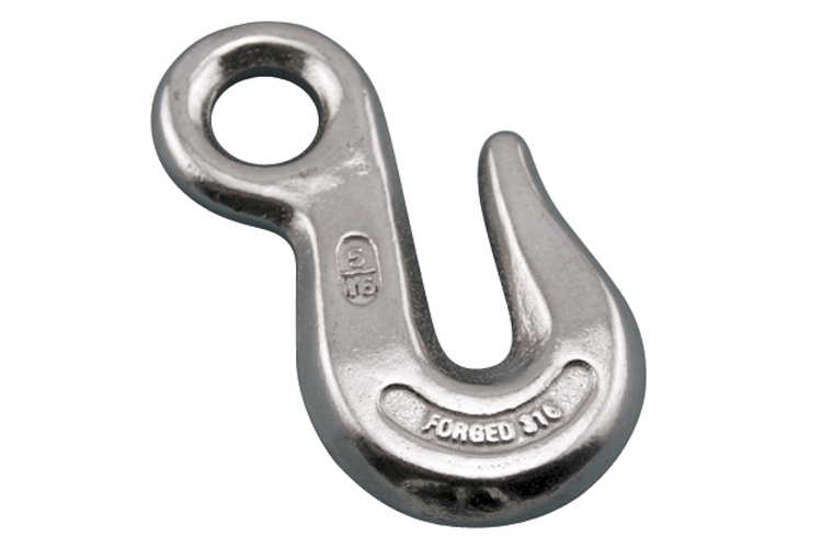 Stainless Steel Eye Grab Hook, Forged, Load Rated, S0453-0007, S0453-0008, S0453-0010, S0453-0013
